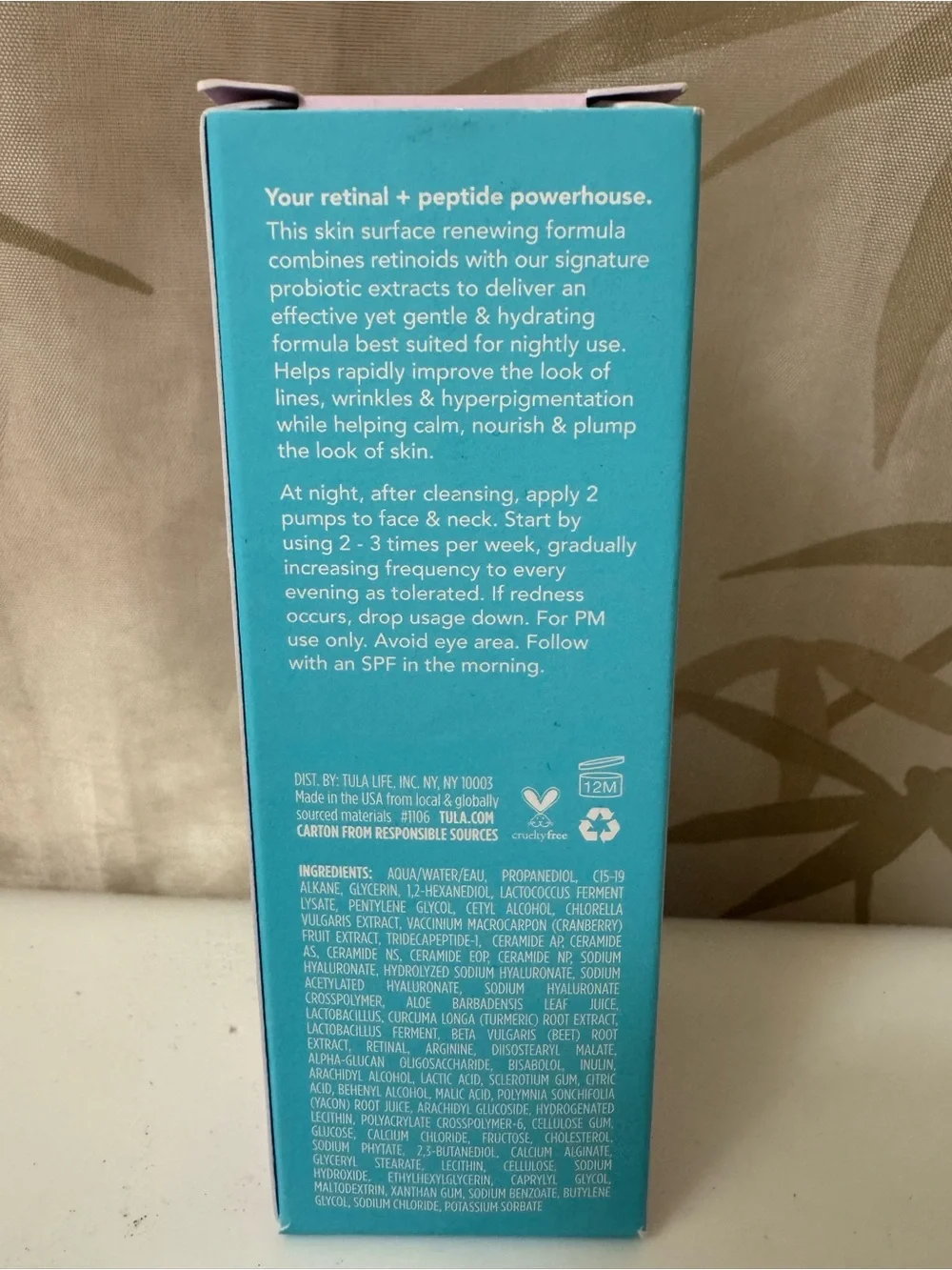 Tula A+ Renewal Advanced Retinal & Peptides Serum